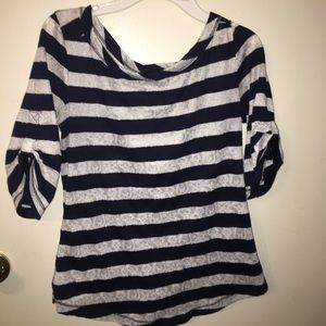 Banana republic lace tee